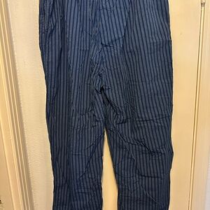 Daniel Cremieux Navy Striped Loungewear Pants